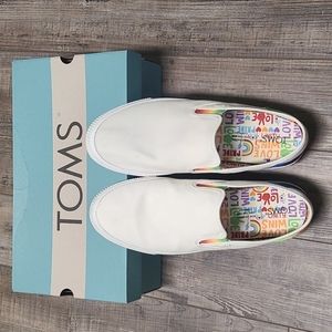 Toms Rainbow Slip On Shoes
